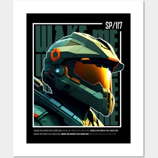 Halo game quotes - Master chief - Spartan 117 - BQ01-v10 Posters and Art